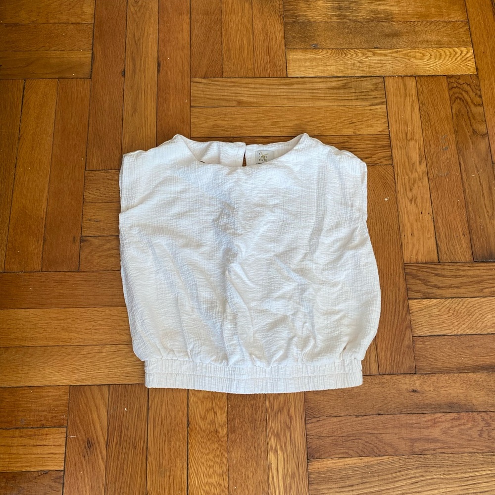 Target - A New Day Ivory Sleeveless Crop Top - Size Small